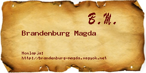 Brandenburg Magda névjegykártya